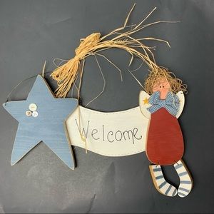 Welcome sign, Americana, handmade